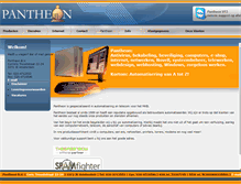 Tablet Screenshot of pantheon.nl
